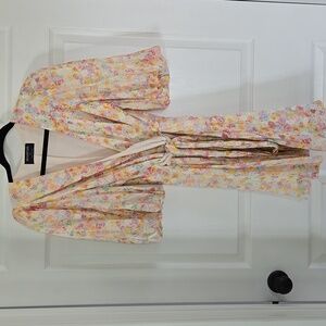 Mink Pink Elvire Mini Dress with Puff Sleeves Size Small